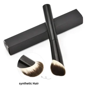 Full Aluminum Handle High Density Seamless Synthetic Single Makeup Liquid Flat Concealer Foundation Brush