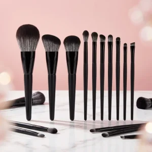 Full Function Makeup Brush Pack Multipurpose Face Eyes Cosmetic Set For Foundation Bronzer Eyeshadow Blending Use