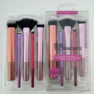 Full Set of 12 Piece Synthetic Fibre Plastic Handle Makeup Brushes