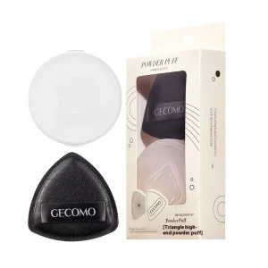 GECOMO Dual Purpose Dry Wet Air Cushion Triangle High Fixed Black Powder Puff Marshmallow Style Beauty Makeup Tools
