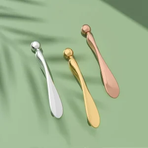 Glod Silver Gray Rose Glod Private Label Eye Cream Metal Facial Spoon Mini Eye Massager Skin Care Beauty Cosmetic Spatula Spoon