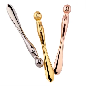 Gold Metal Face Spoon Eyecream Applicator for Facial Massage Makeup Tools Cosmetic Spatula