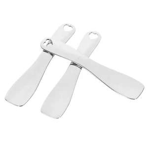 Golden Facial Mask Spoon Mini Eye Cream Mixing Sticker Skincare Metal Cosmetic Cream Spatulas