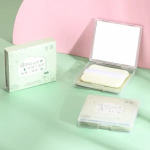 Green Tea Eco Friendly Portable Facial Oil Blotting Sheets Oil absorbing Paper for Face and Oily Skin