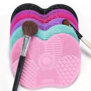 HONGSTARS Apple Small Makeup Brush Cleaner Silicone Convenient OPP Bags