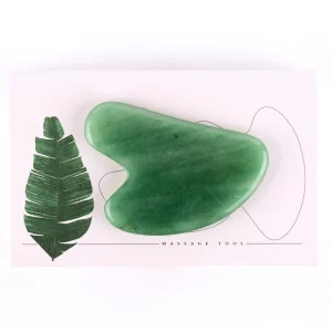 HY HY jade roller guasha with green aventurine gua sha tool and replaceable head