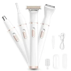 Hair Remover Kit Eyebrow Trimmer Nose Facial Bikini Body Lip Hair Razor Multifunctional Shaver Lady Epilator Set 4 in 1