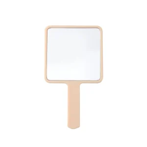Handheld Makeup Mirror Portable Cute Small Square Hand Mirror
