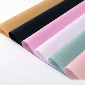Handmade 17g Copy Paper with Beautiful Flowers Design Factory Wrapping Tissue Paper Package Print Coated Perfume Use