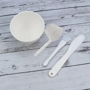 Handmade Beauty Tools Full Set Soft Silicone Mask Brush and Mixing Bowl Complete Makeup Tools with Spoons