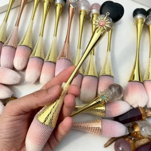 Handmade Crystal Craft Makeup Brushes Luxury Handle Cosmetic Brushes for Foundation Blush Beauty Tool Perfect Gift