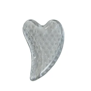 Heart Shape Gua Sha Massage Board Plastic Muscle Scraping Tool for Face Application