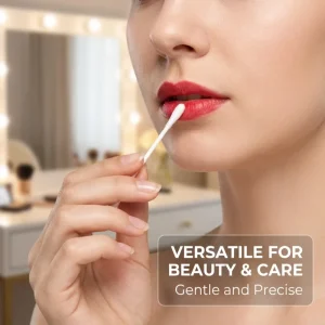 High Absorbency Disposable Medical Cotton Swabs Sterilized Cotton Buds for Eyeliner and Lip Correction