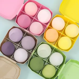 High End Washable Non Latex Hydrophilic Ultra Soft Makeup Sponge Blender Puff in Variety Colors Shapes Face Foundation