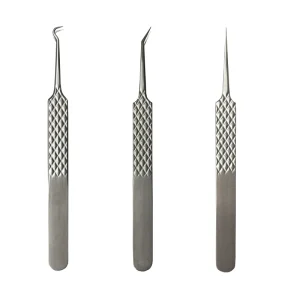 High Precision Titanium Alloy No.5 Ultra Fine Tweezers Professional Blackhead Removal Facial Cleaning Tool Set for Face Use