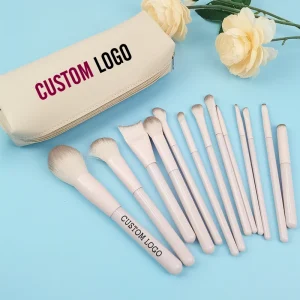 High Quality 13pcs Plastic Handle Makeup Brush Set Soft Nylon Bristles for Eyeshadow Eyeliner Price for Face Eye Makeup
