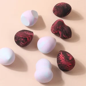 High Quality Brush Beauty Makeup Sponge Hydrophilic Dry and Wet Two Color Mixed Non Latex YXM25001