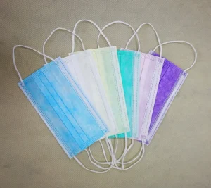 High Quality Cleanroom Non Woven Fabric Color Face Mask Non Woven Mask