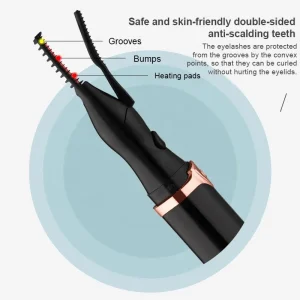 High Quality Custom Heated Eyelash Curler Professional Makeup Electric Eyelash Curler