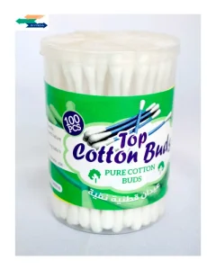 High Quality Custom Logo Packing Pure Cotton Bud Paper Stick Cotton Swabs 100pcs Box