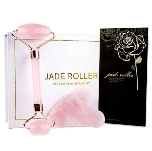 High Quality Customized Logo Popular Jade Roller Gua Sha Jade Roller for Face Jade Roller