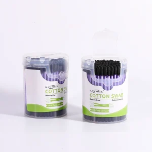 High-Quality Disposable Professional Cotton Bud 150Pcs Paper Sticks Cotton Swabs With Bullet Cover Box for Makeup Removal
