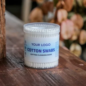 High Quality Double Head Thin Plastic Bamboo Paper Cotton Buds Swabs Disposable Personal Care Multi Purpose Use White