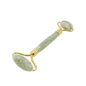 High Quality Green Jade Roller Crystal Roller Gua Sha Stone Massage Tool for Anti Puffiness Minimize Fine Lines at Home Use