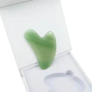 High Quality Jade Guasha Plate Massage Scraping Board Chinese Faccial Massage Guasha Manufacture Rose Quartz Face Jade