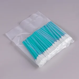 High Quality Knitted Polyester ESD Safe Cleaning Cotton Bud with PP Stick 100pcs bag for Sensitive Electronic Components