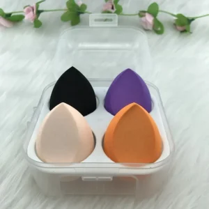 High Quality Latex Free Washable Makeup Sponge 40x60mm Private Label Model FLY Single Color Series for Facial Beauty