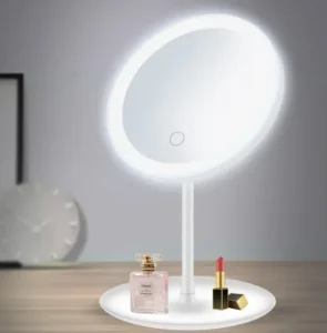 High Quality Multifunctional Makeup Mirror With LED Lights Personalized Square Vanity Mirror for Cosmetics