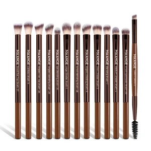 High Quality Natural 13pcs Eyes Makeup Brush Set Soft Hair Custom Makeup Tool Eye Makeup Brush Set