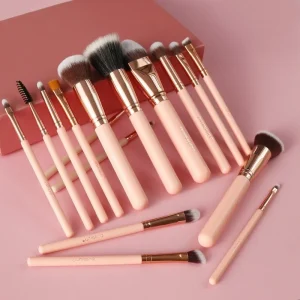High Quality Private Label 26 Pcs Luxury Pink Makeup Brush Set Concealer Foundation Powder Blush Eye Shadow Brushes Makeup Tools
