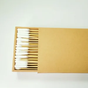 High Quality Private Labeling OEM Accept Qtips Paper Stick Flexible Cotton Buds Ear Cleaning Personal Care Daily Use Cotton