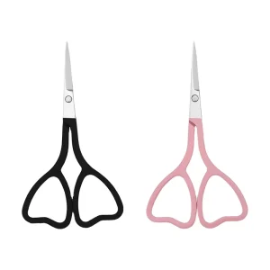 High Quality Stainless Steel Heart shaped Handle Multipurpose Makeup SafeSkinCare Cosmetic Beauty Scissors Grooming Tools