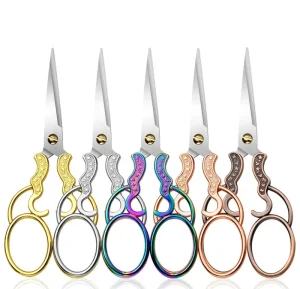 High Quality Stainless Steel Makeup Beauty Scissors Vintage Design Eyebrow Scissors