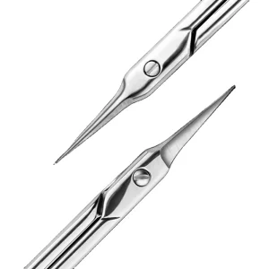 High Quality Stainless Steel Trimming Scissors Curved Cutting Surface Eyebrow Makeup Scissors Beauty Type