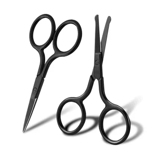 High-quality Mini Eyelash Eyebrow Scissors Beauty Tools Stainless Steel Round Tips Nose Moustache Beard Facial Hair Scissor