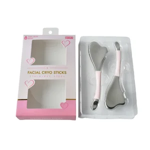 Home Use Anti Puffiness Metal Stainless Steel Cryo Stick Ice Roller Face Spoon Facial Ice Globes for Eye Face Care