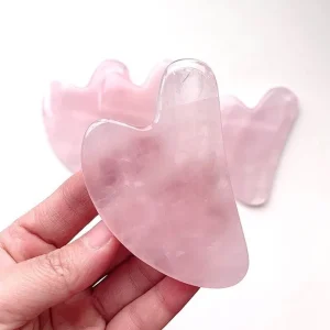 Home Use Skin Care Tools Custom Logo Natural Facial Massage Roller Rose Quartz Face Jade Roller Gua Sha