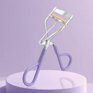 Hot Products Purple Stainless Steel Portable Eyelash Curler Beauty Travel Eyelash Curler With Comfort Handle
