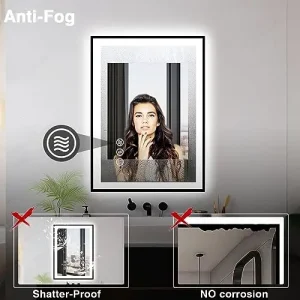 Hotel Intelligent Mirror Intelligent Wall Mounted Touch Screen Luminous Mirror Bathroom Anti Oxidation