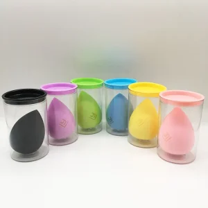 Hydrophilic Foam Face Cosmetic Puff Plastic Cylinder Makeup Sponge for Blending Foundation Beauty Latex Free