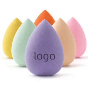 Hydrophilic Non Latex Beauty Egg Makeup Sponge Puff Individually Boxed Wet and Dry Non Eating Powder Foundation