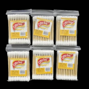 Hygienic Wooden Cotton Swabs Double Headed Design for Girls Makeup Makeup Removal and Emergency Kit Supplies