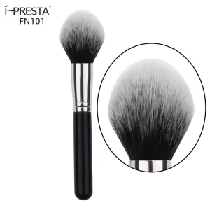 IPRESTA FN101 Professional Face Makeup Brush with Synthetic Hair, Wood Handle, Flame Powder Highlight Design