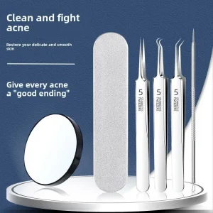 In stock Drop Shipping Ultra precise Cell pinching Tweezers High precision Stainless steel Blackhead Remover Needle