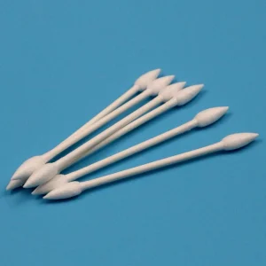 Individual Packing Biodegradable Paper Stick Makeup Removing Cotton Bud Double Pointed Cotton Swab Qtips