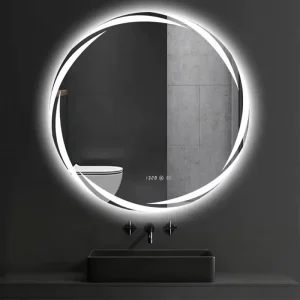 Intelligent Mirror Large Anti Fog Smart Mirror Backlit LED Touch Screen Makeup Lights Wall Hanging Glass Home